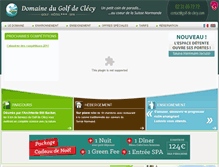 Tablet Screenshot of golf-de-clecy.com